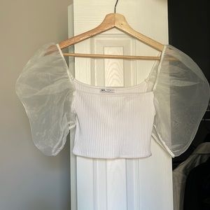 Zara Puff Sleeve Top